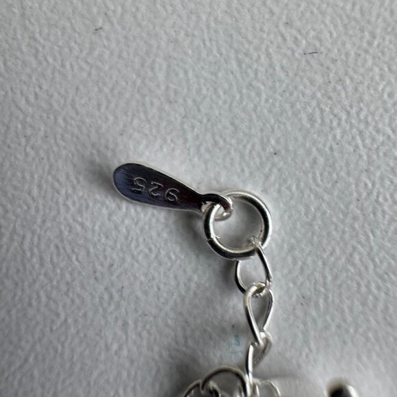 Sterling Silver 925 Starfish Bracelet with Pearl - Picture 6 of 7